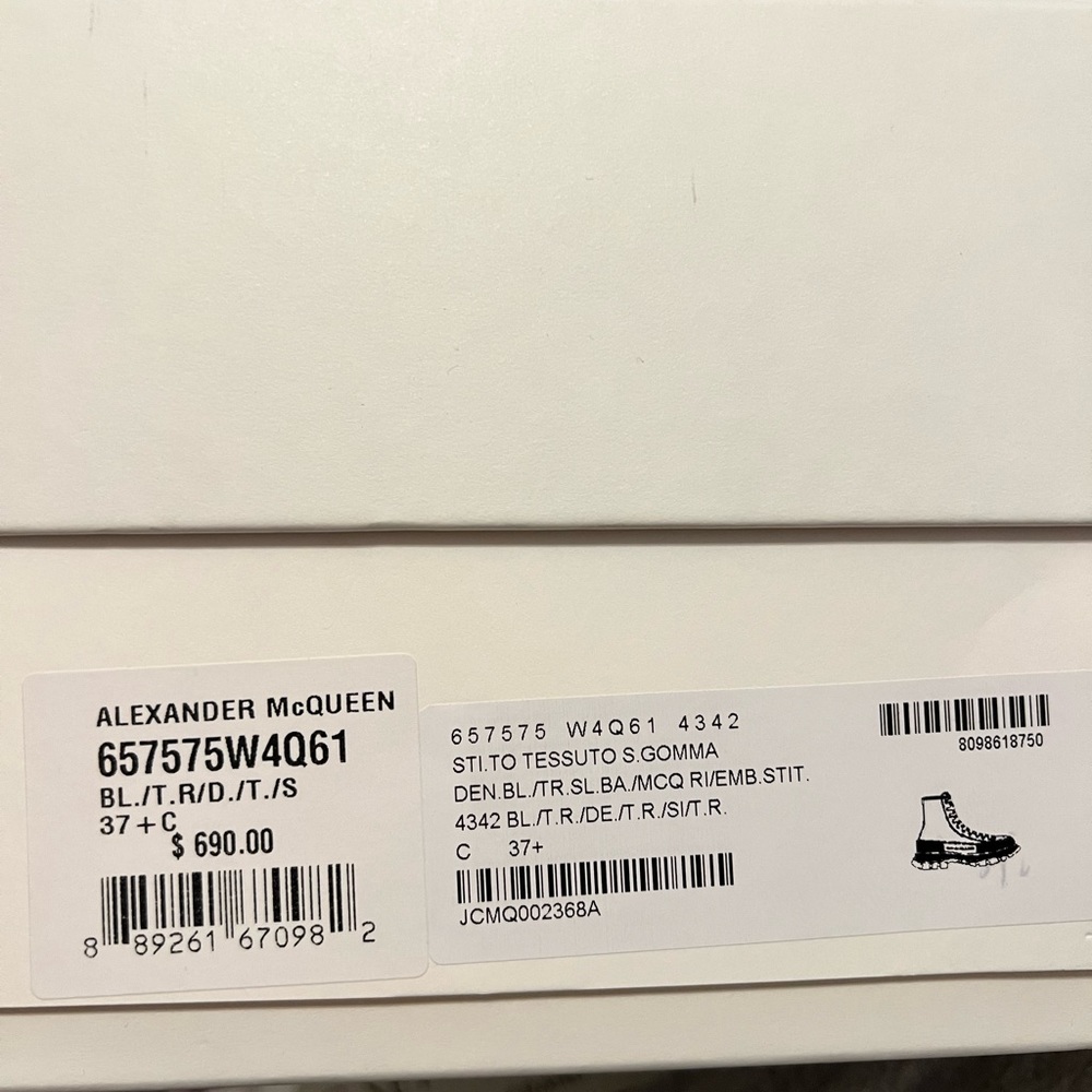 Denim Alexander McQueen boot - Picture 4 of 4
